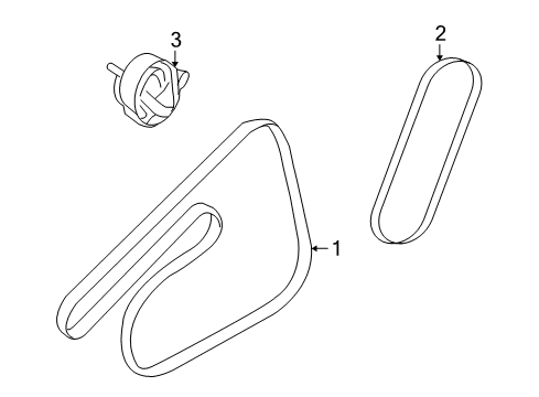 2009 Chevy Aveo Belts & Pulleys Diagram