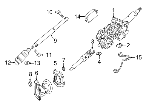 2017 Cadillac CT6 Module Assembly, Strg Col Tilt Whl & Tlscp Cont Diagram for 84625122