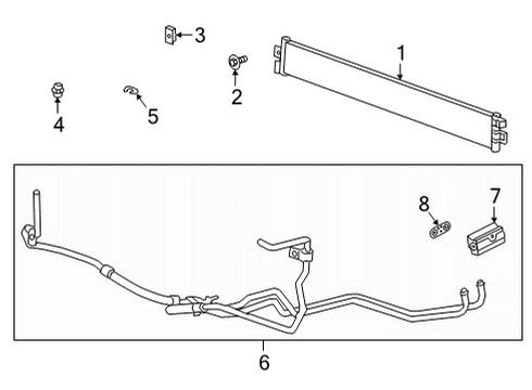 2020 GMC Sierra 1500 Oil Cooler  Diagram 2 - Thumbnail