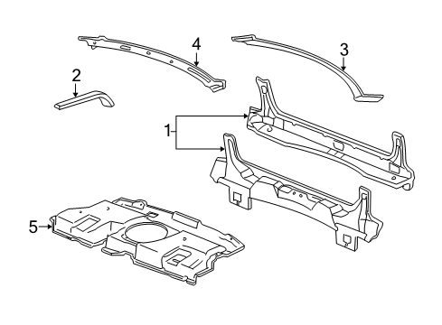 2000 Cadillac DeVille Rear Body Diagram