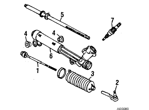 1985 Buick Skylark Steering Column & Wheel, Steering Gear & Linkage Diagram 3 - Thumbnail