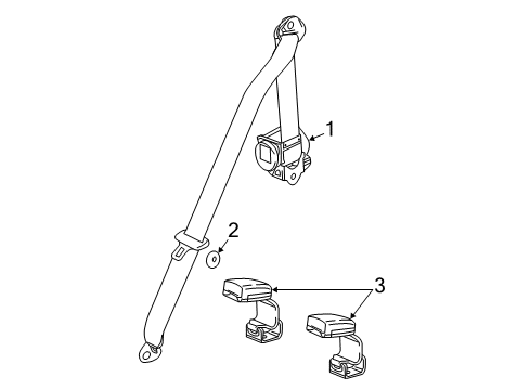 2017 Chevy Spark Rear Seat Belts Diagram