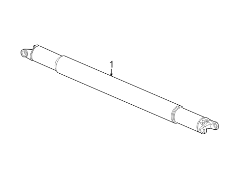 2012 GMC Sierra 2500 HD Drive Shaft - Rear Diagram 1 - Thumbnail