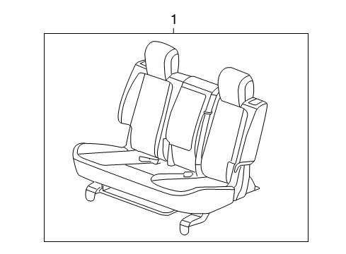 2013 GMC Terrain Rear Seat Components Diagram 1 - Thumbnail