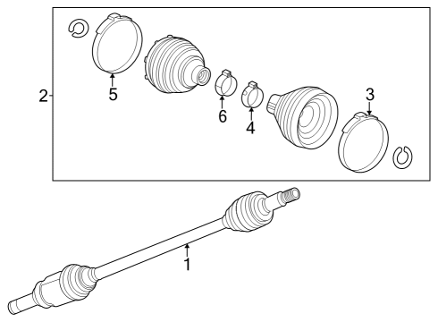 2024 Buick Encore GX Axle Shaft  Diagram