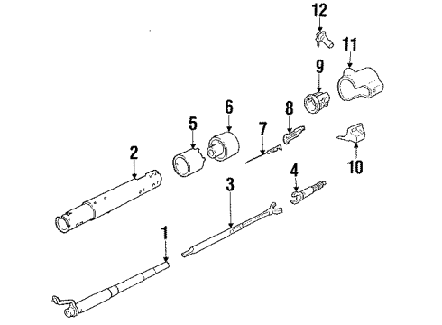 1987 Chevy Blazer Lower Components, Upper Components Diagram 1 - Thumbnail