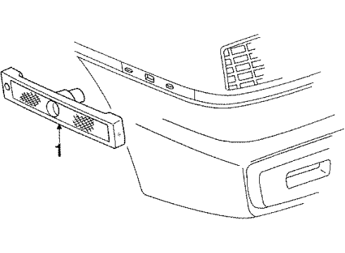 1988 Pontiac Fiero Rear Lamps - Side Marker Lamps Diagram