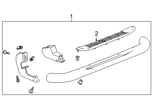 2009 GMC Sierra 2500 HD Running Board Diagram 5 - Thumbnail