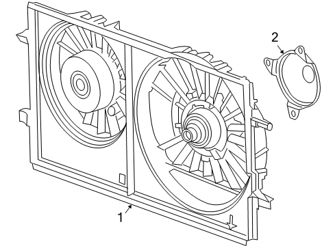 2009 Pontiac G6 Cooling System, Radiator, Water Pump, Cooling Fan Diagram 8 - Thumbnail