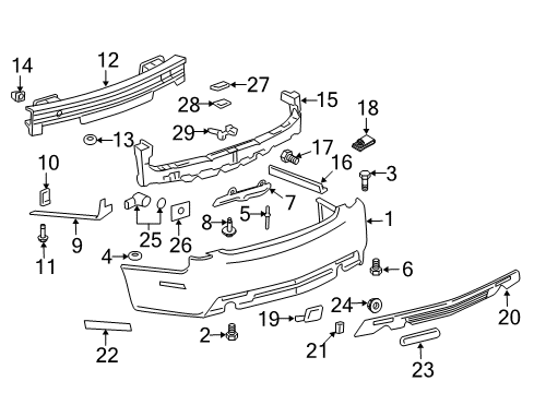 2011 Cadillac CTS Parking Aid Diagram 7 - Thumbnail