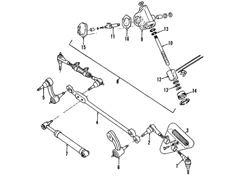 1987 Chevy G30 Pulley Asm,P/S Pump Diagram for 93430150