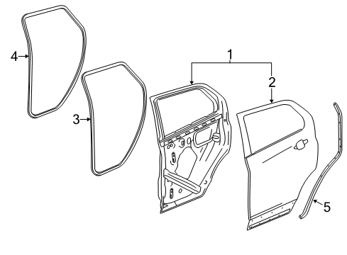 2015 Buick Encore Rear Door Diagram