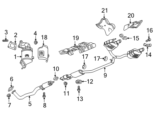 2022 Cadillac XT6 Exhaust Manifold Diagram 2 - Thumbnail