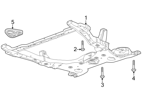 2024 Buick Encore GX Suspension Mounting - Front Diagram