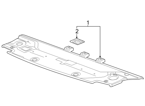 2023 Chevy Colorado Splash Shields Diagram