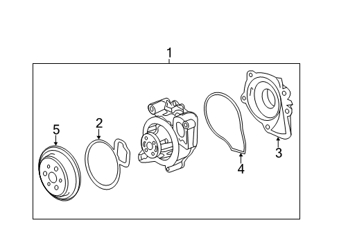 2017 GMC Terrain Water Pump - Cooling System Diagram