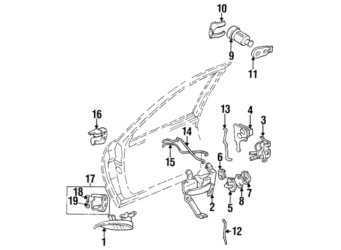 2001 Chevy Lumina Rear Door Diagram 1 - Thumbnail