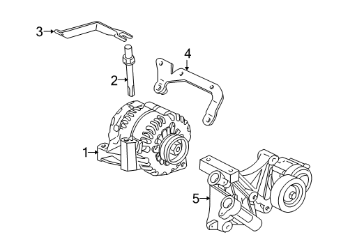 2001 Buick Park Avenue GENERATOR Assembly (Remanufacture) Diagram for 19244742