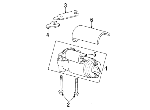 1992 Chevy C2500 Starter, Electrical Diagram 2 - Thumbnail