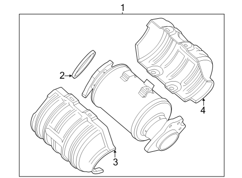 2024 Chevy Corvette Exhaust Components Diagram 1 - Thumbnail