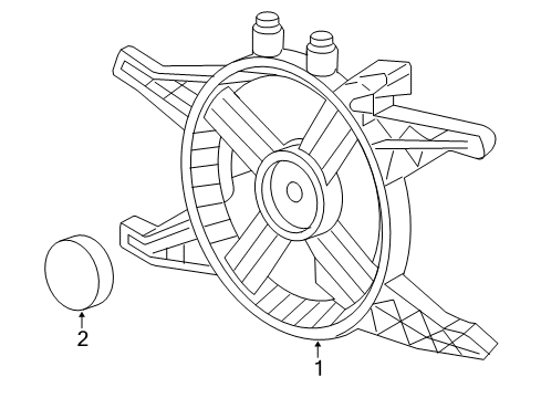 2006 Chevy SSR Cooling System, Radiator, Water Pump, Cooling Fan Diagram 2 - Thumbnail