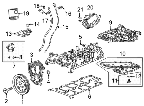 2020 Cadillac CT5 Engine Parts & Mounts, Timing, Lubrication System Diagram 1 - Thumbnail