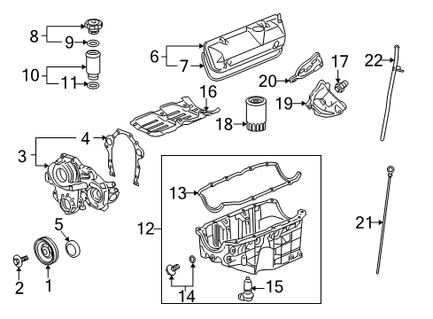 2009 Chevy Impala Fuel Tank Meter/Pump SENSOR KIT Diagram for 19149710