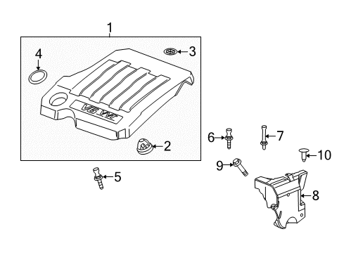 2016 Buick LaCrosse Engine Appearance Cover Diagram 2 - Thumbnail