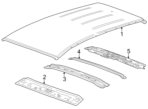 2024 Buick Encore GX Roof & Components Diagram