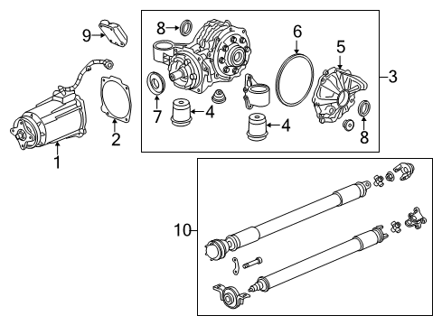 2012 Chevy Equinox Differential - Rear Diagram