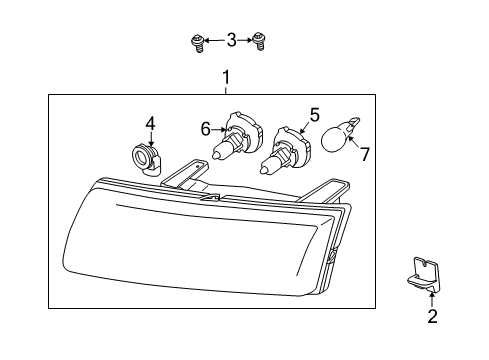 2007 Saturn Vue Headlamps, Electrical Diagram 1 - Thumbnail