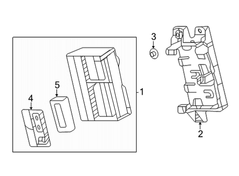 2022 GMC Hummer EV Pickup Communication System Components Diagram