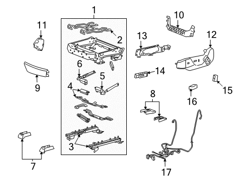 2012 Cadillac CTS Power Seats Diagram 5 - Thumbnail