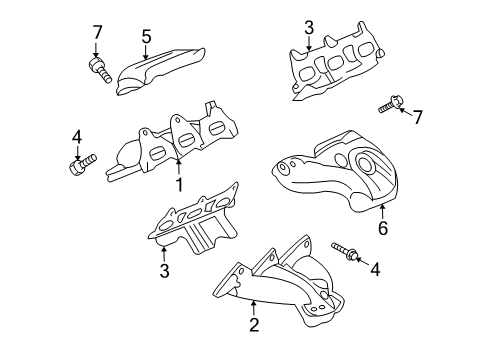 2008 Saturn Outlook Exhaust Manifold Diagram