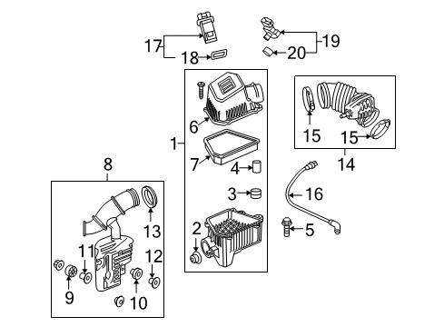 2010 GMC Terrain Filters Diagram 4 - Thumbnail