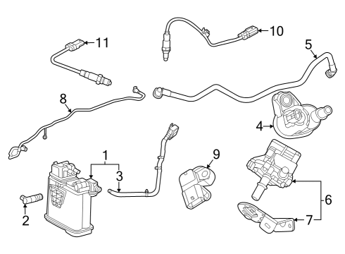 2024 Buick Encore GX Emission Components Diagram