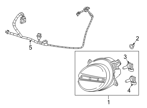 2005 Chevy SSR Bulbs Diagram