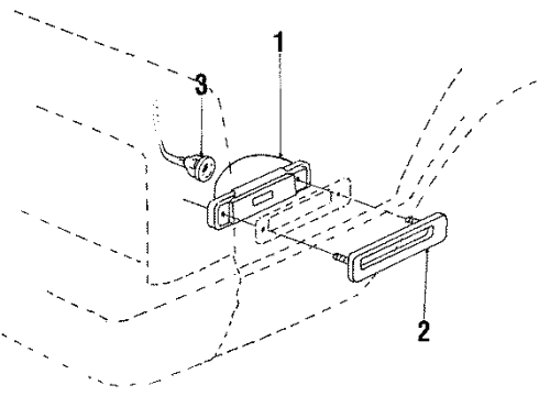 1985 Chevy Celebrity Front Lamps - Side Marker Lamps Diagram