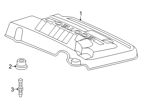 2007 Pontiac Solstice Engine Appearance Cover Diagram 1 - Thumbnail