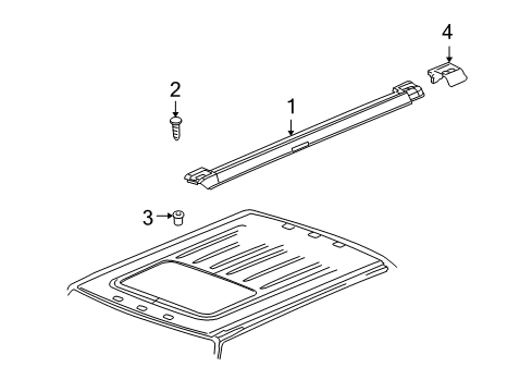 2005 Hummer H2 Luggage Carrier Diagram 1 - Thumbnail