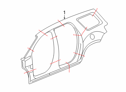 2023 GMC Acadia Uniside Diagram