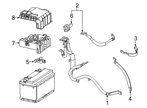 2019 Chevy Silverado 1500 Battery Cables Diagram