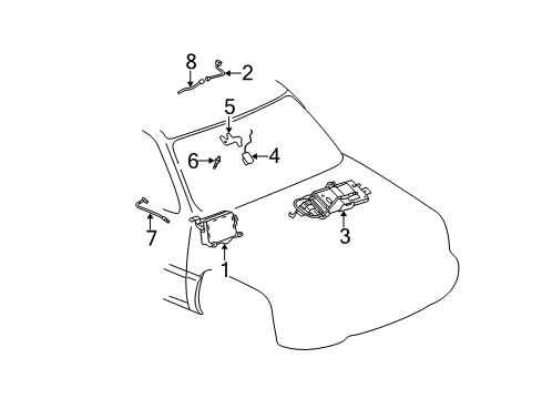 2002 Cadillac Escalade EXT Navigation System Diagram