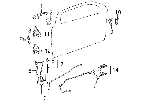 2010 Chevy Cobalt Front Door Diagram 3 - Thumbnail