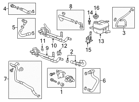 2016 Cadillac CT6 Hoses, Lines & Pipes Diagram 1 - Thumbnail