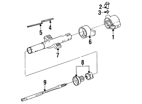 1988 Pontiac Sunbird Ignition Lock, Electrical Diagram 2 - Thumbnail