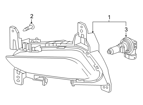 2020 Buick Encore Bulbs Diagram 1 - Thumbnail