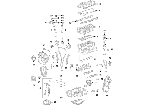 2021 Buick Envision Hose Assembly Engine Coolant Air Cleaner Cool Outlet Diagram for 55510923