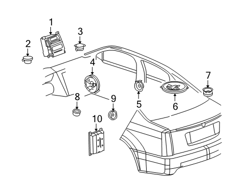 2009 Cadillac STS Sound System Diagram