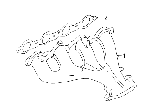 2007 Chevy Corvette Exhaust Manifold Diagram 1 - Thumbnail